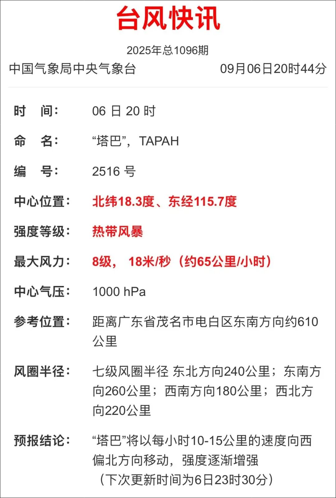 台风“塔巴”生成！登陆时间地点最新预测--新蓝网